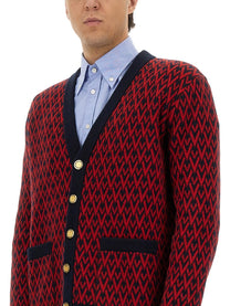 Valentino Men's Cardigan Red