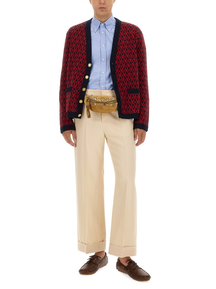 Valentino Men's Cardigan Red