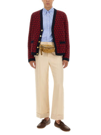 Valentino Men's Cardigan Red