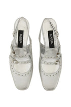 Carel Paris Women's Mary Jane Slingback Queen Silver, view 5