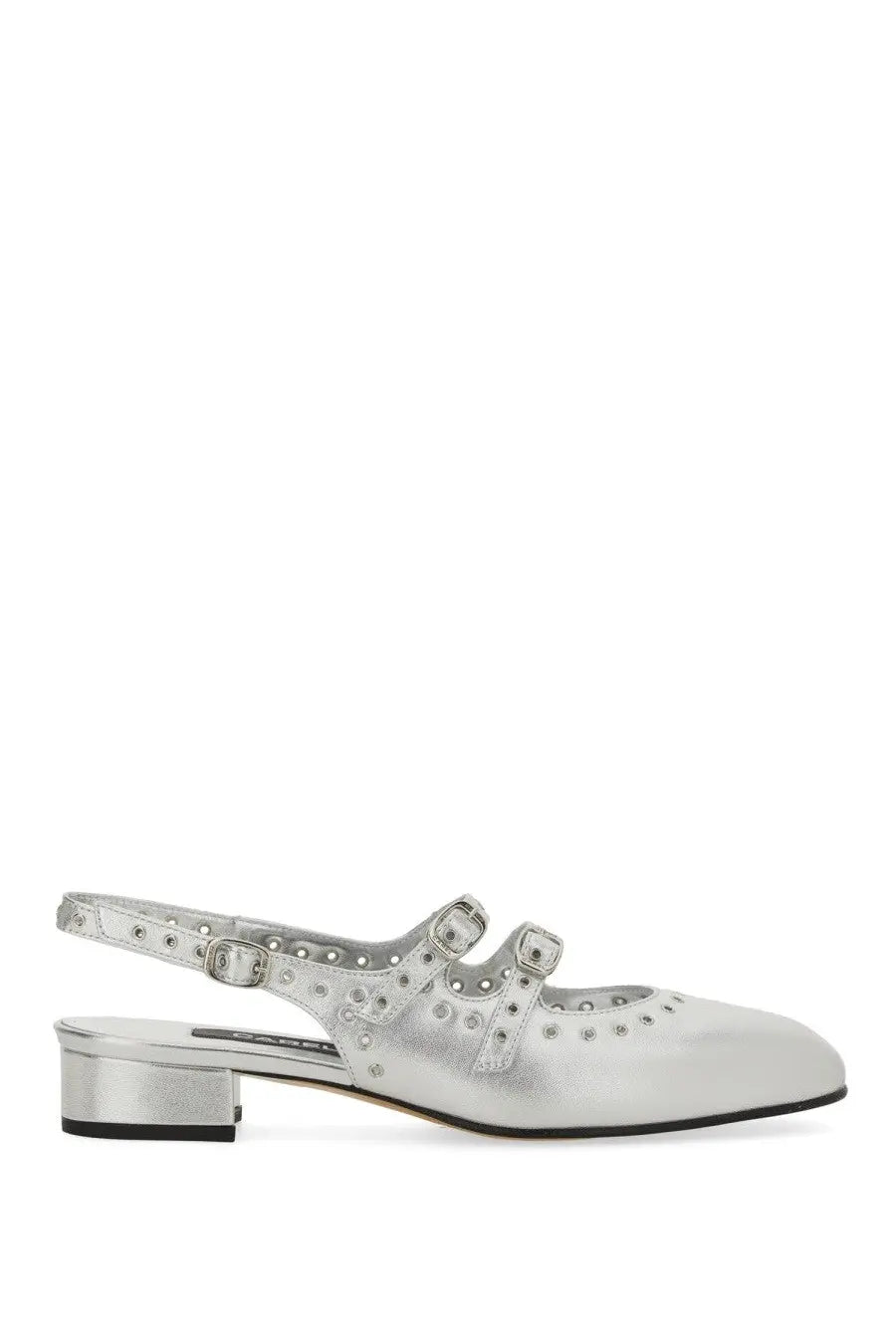Carel Paris Women's Mary Jane Slingback Queen Silver