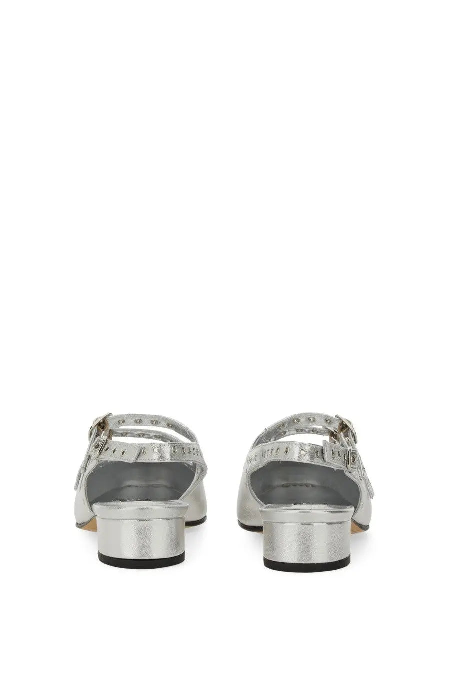 Carel Paris Women's Mary Jane Slingback Queen Silver, view 3