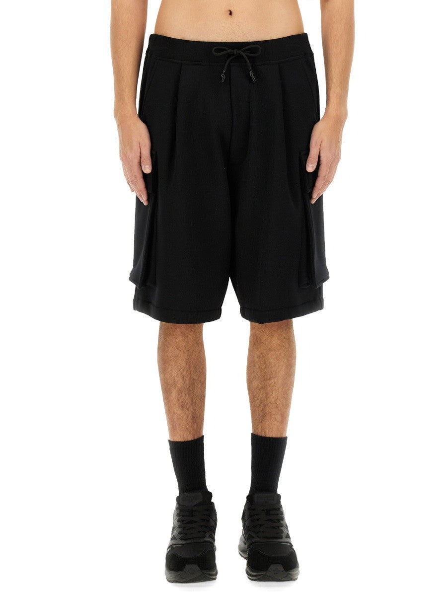 Dsquared2 Men's Cargo Bermuda Shorts Balloon Black Dsquared2