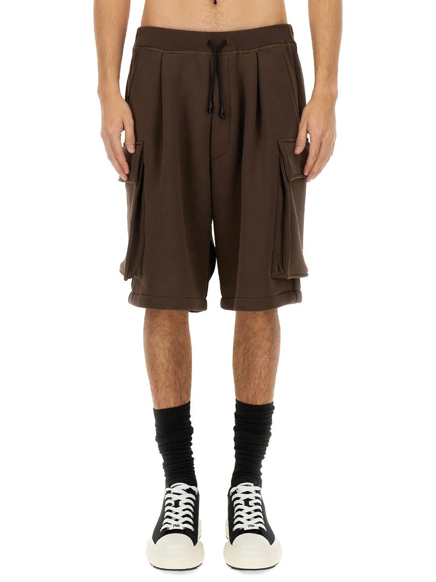 Dsquared2 Men's Cargo Bermuda Shorts Balloon Brown