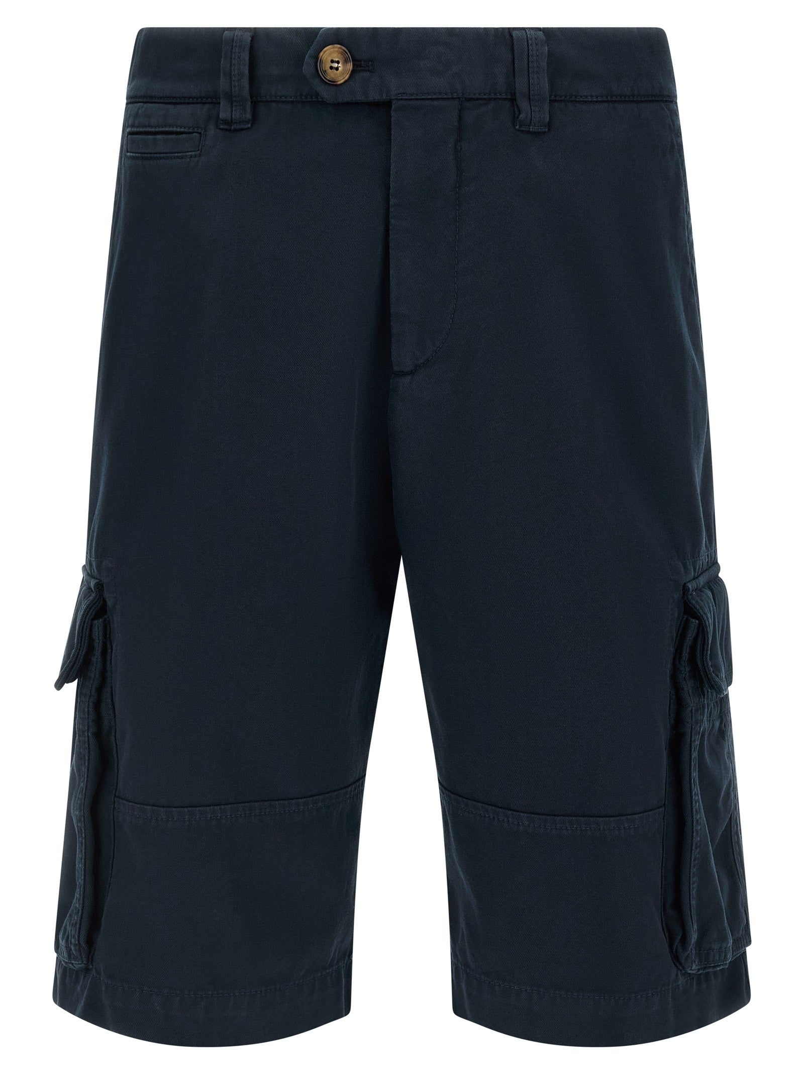 Brunello Cucinelli Cargo Bermuda Shorts Blue