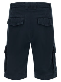 Brunello Cucinelli Cargo Bermuda Shorts Blue