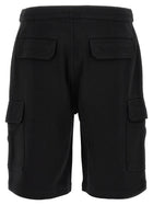 Brunello Cucinelli Cargo Bermuda Shorts Black, view 2