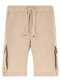 Brunello Cucinelli Cargo Bermuda Shorts Beige