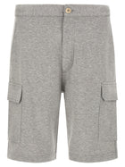 Brunello Cucinelli Cargo Bermuda Shorts Grey