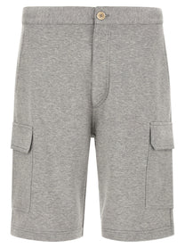 Brunello Cucinelli Cargo Bermuda Shorts Grey