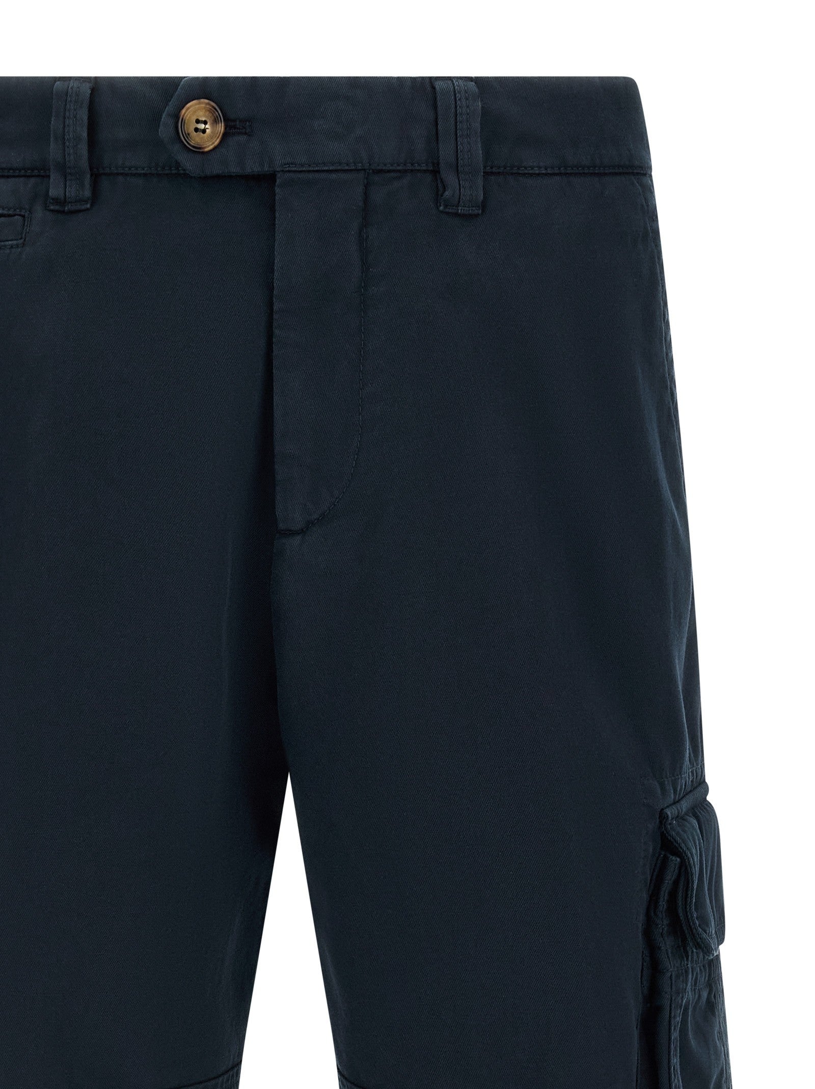 Brunello Cucinelli Cargo Bermuda Shorts Blue