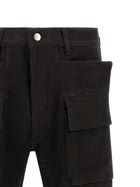 Rick Owens Cargo Bolan Cutoffs Pants Black, view 3