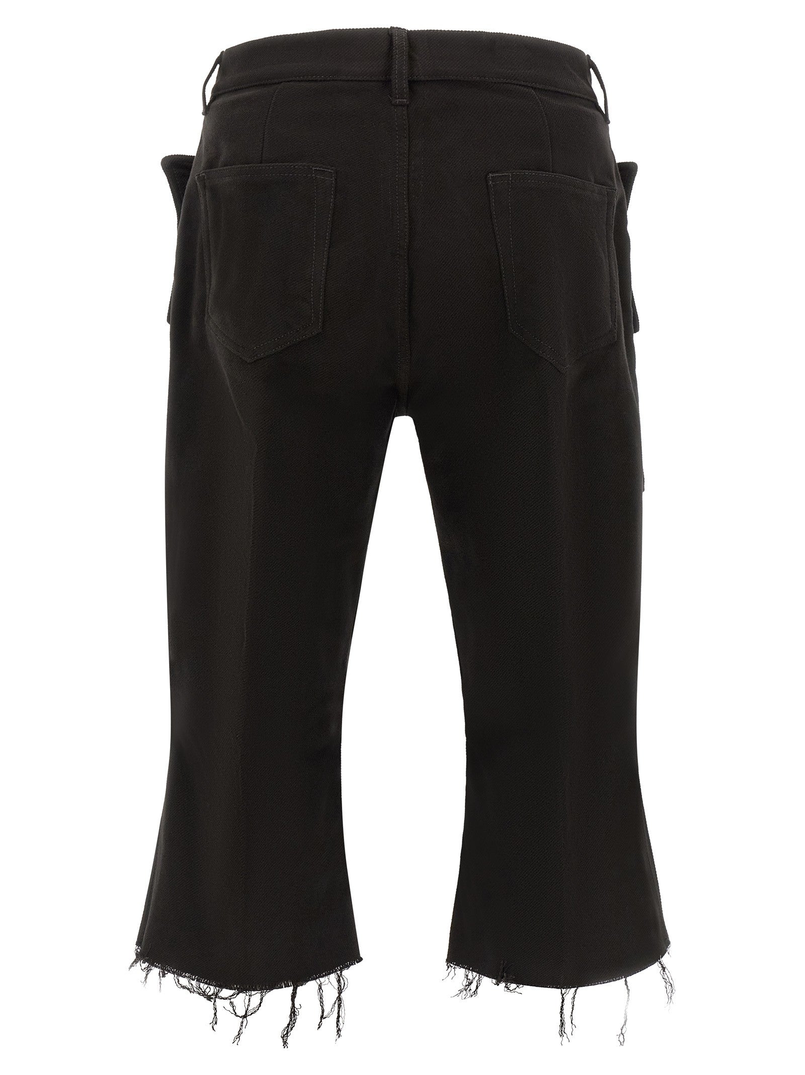 Rick Owens Cargo Bolan Cutoffs Pants Black