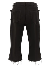 Rick Owens Cargo Bolan Cutoffs Pants Black