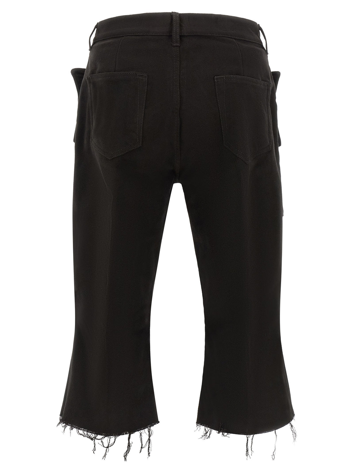 Rick Owens Cargo Bolan Cutoffs Pants Black, view 2