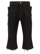 Rick Owens Cargo Bolan Cutoffs Pants Black