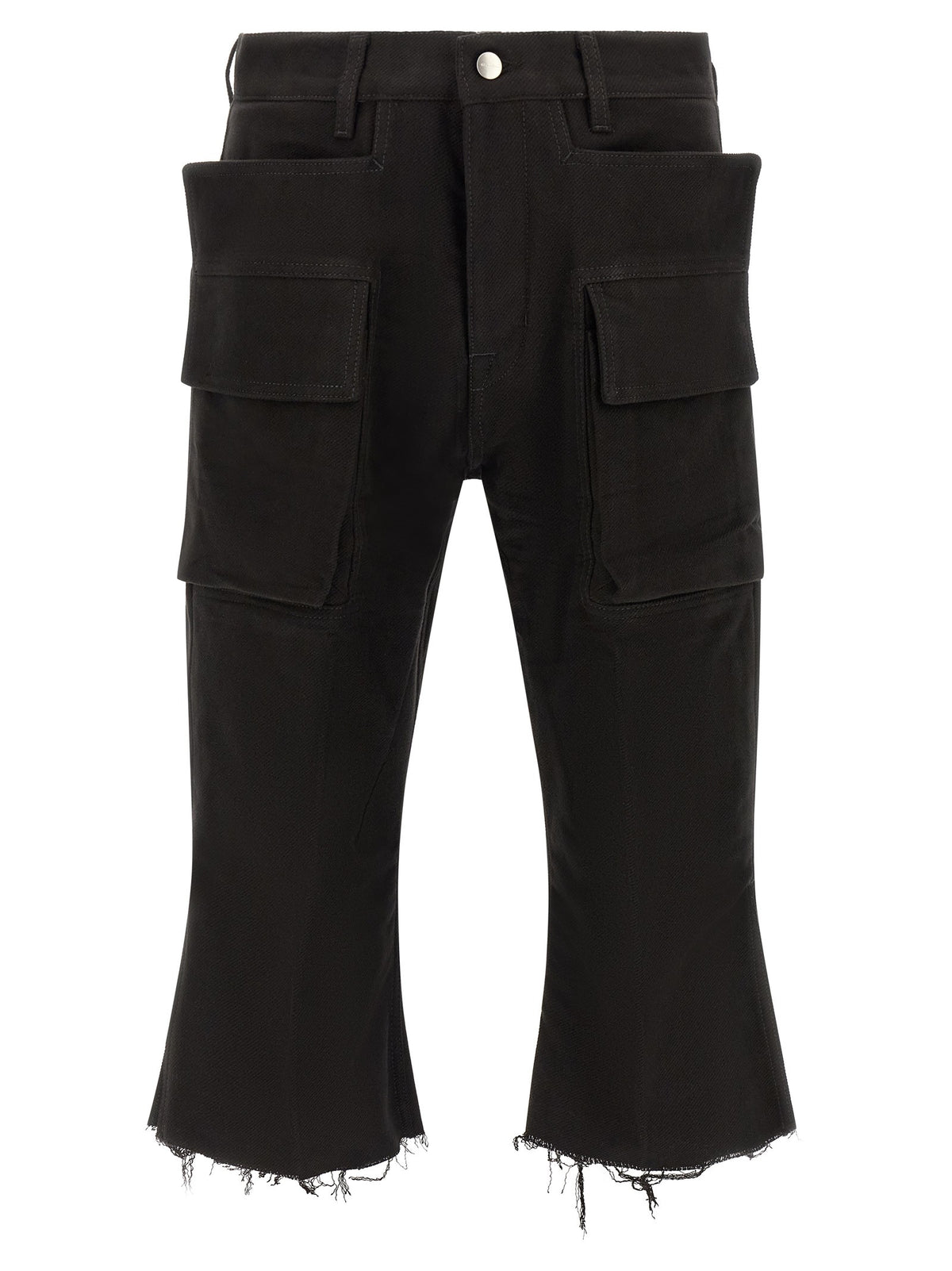 Rick Owens Cargo Bolan Cutoffs Pants Black
