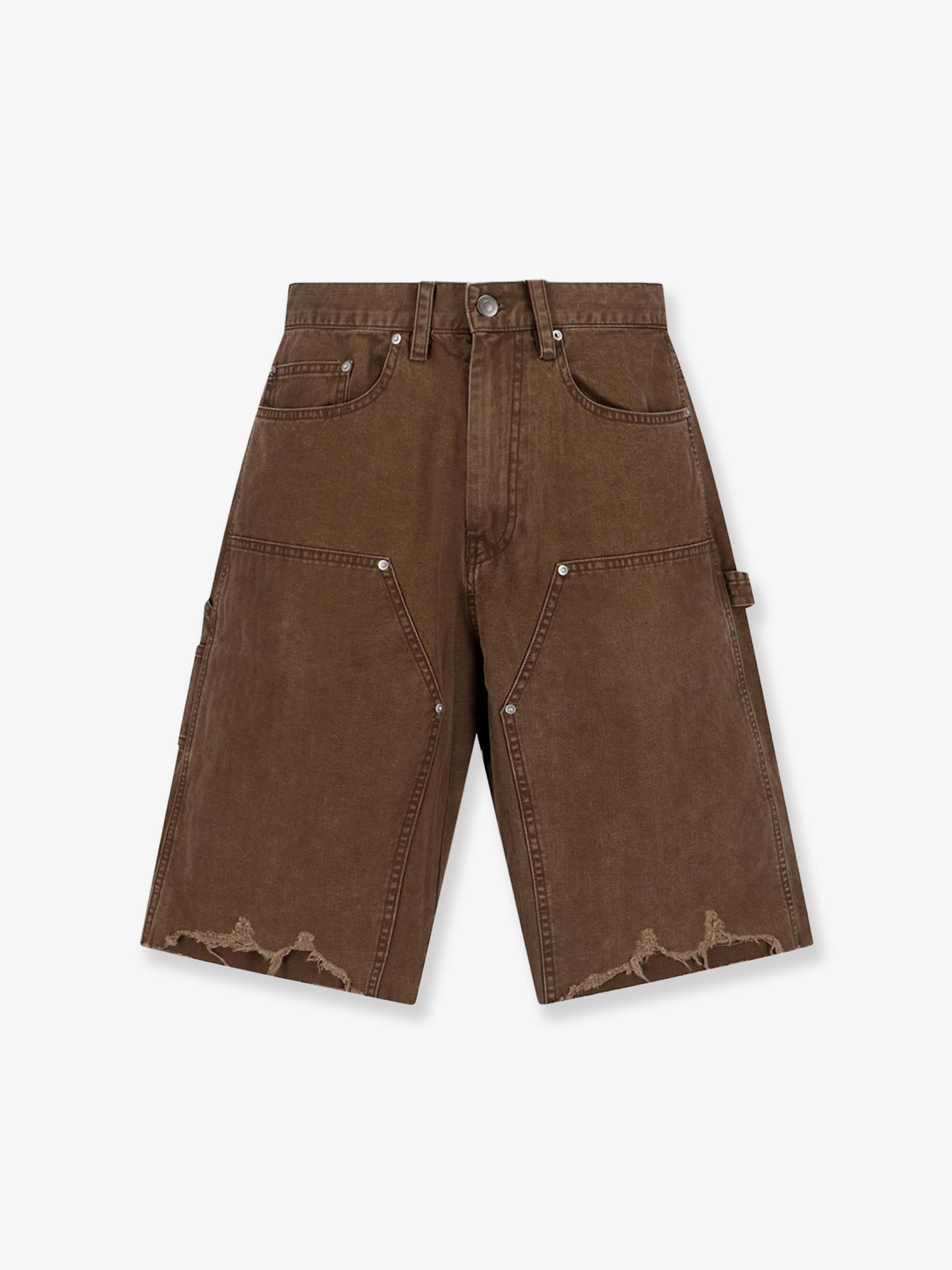Tonywack Men's Cargo Cotton Bermuda Shorts Brown