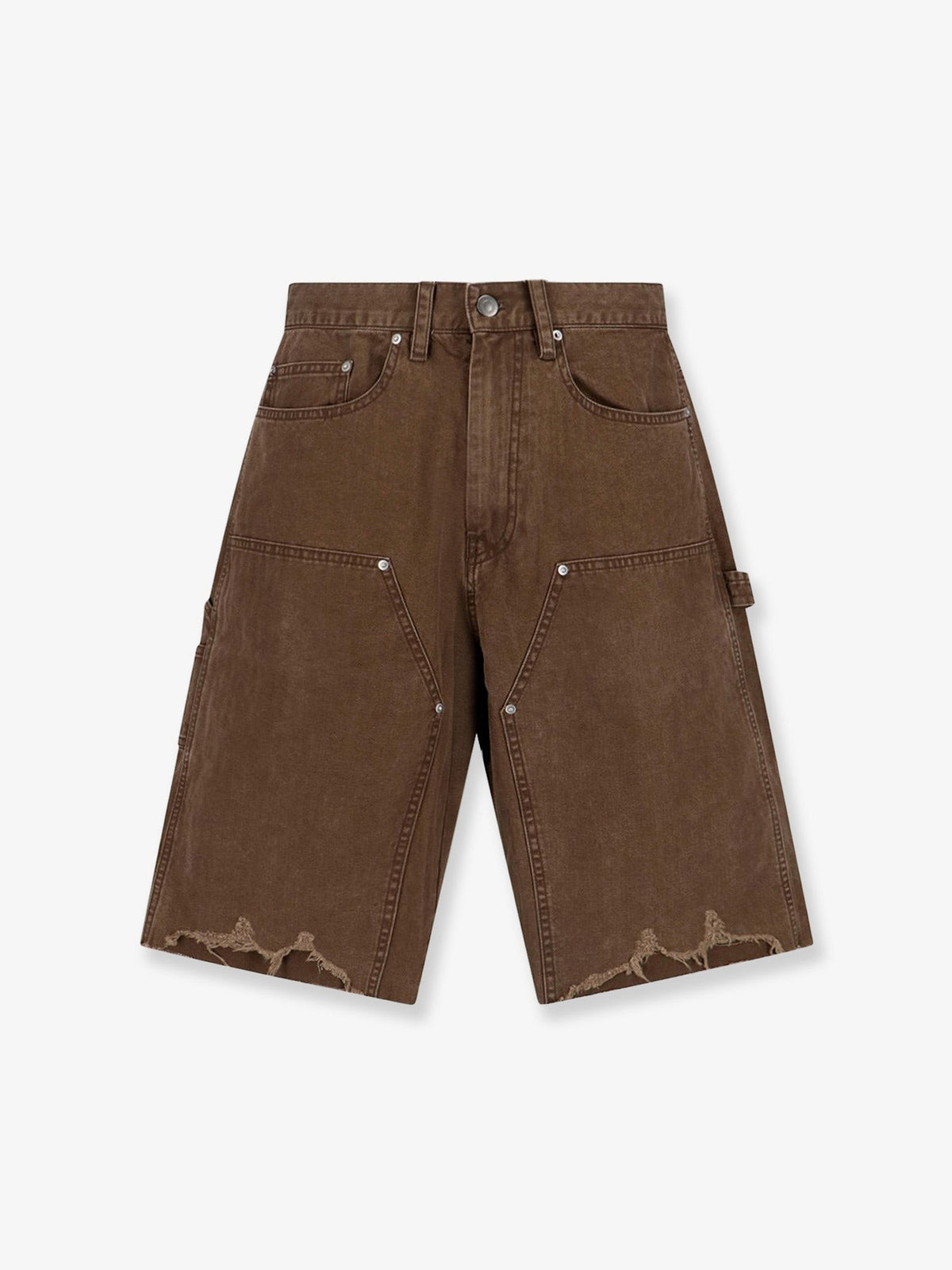 Tonywack Men's Cargo Cotton Bermuda Shorts Brown