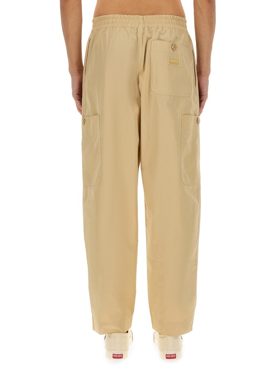 Kenzo Men's Cargo Jogging Pants Beige