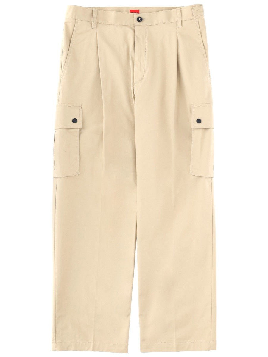 Hugo Men's Cargo Pants Craysen Beige Hugo