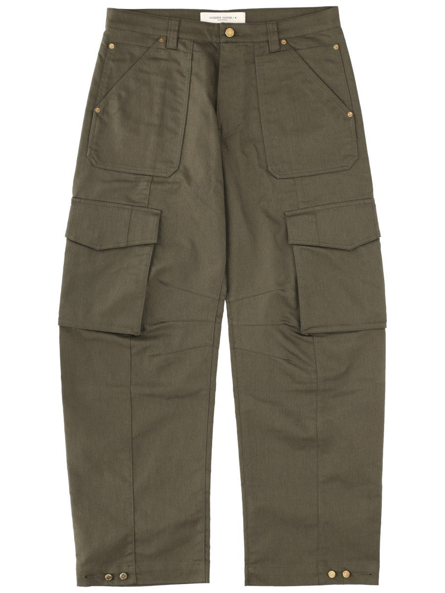 Golden Goose Men's Cargo Pants Green