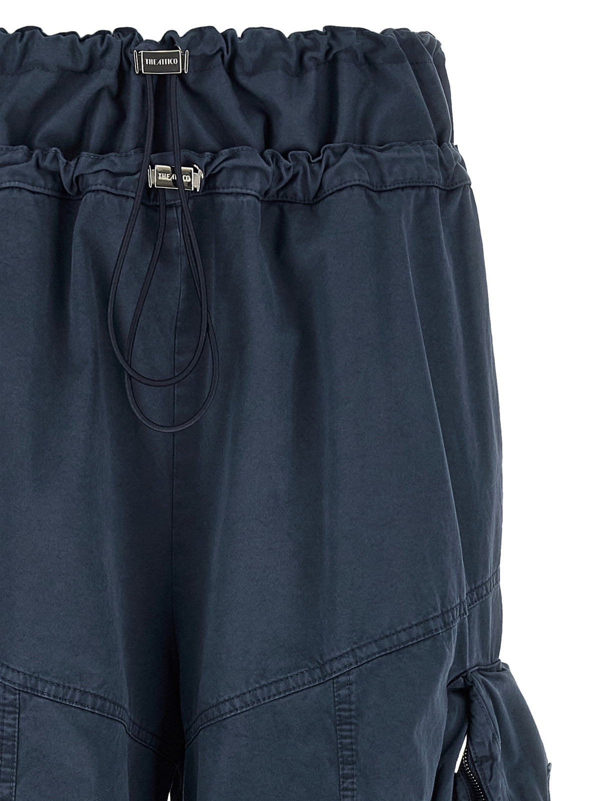 The Attico Cargo Pants Blue, view 3