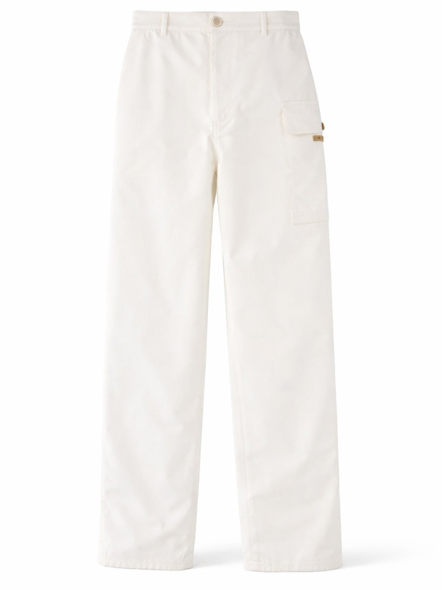 Marni Women's Cargo Pocket Pants White