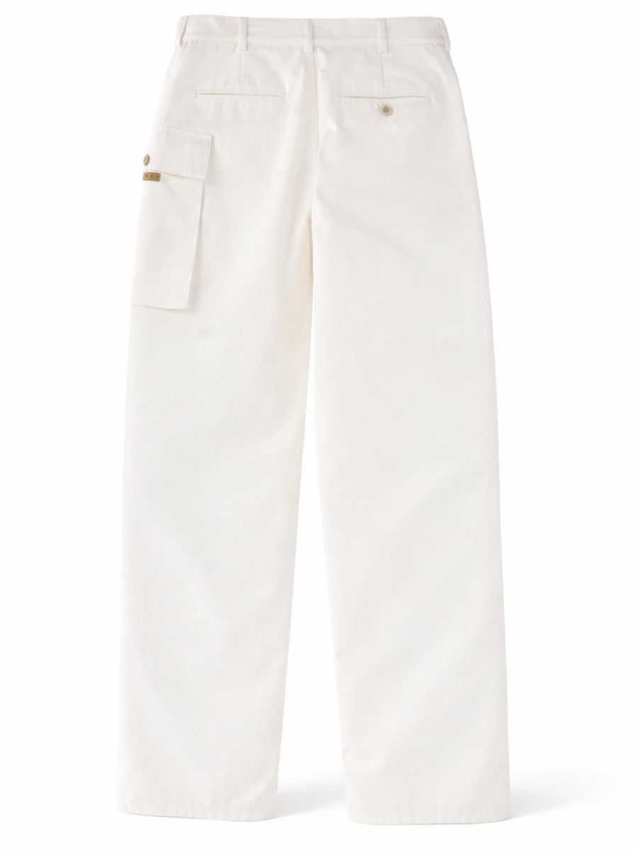 Marni Women's Cargo Pocket Pants White