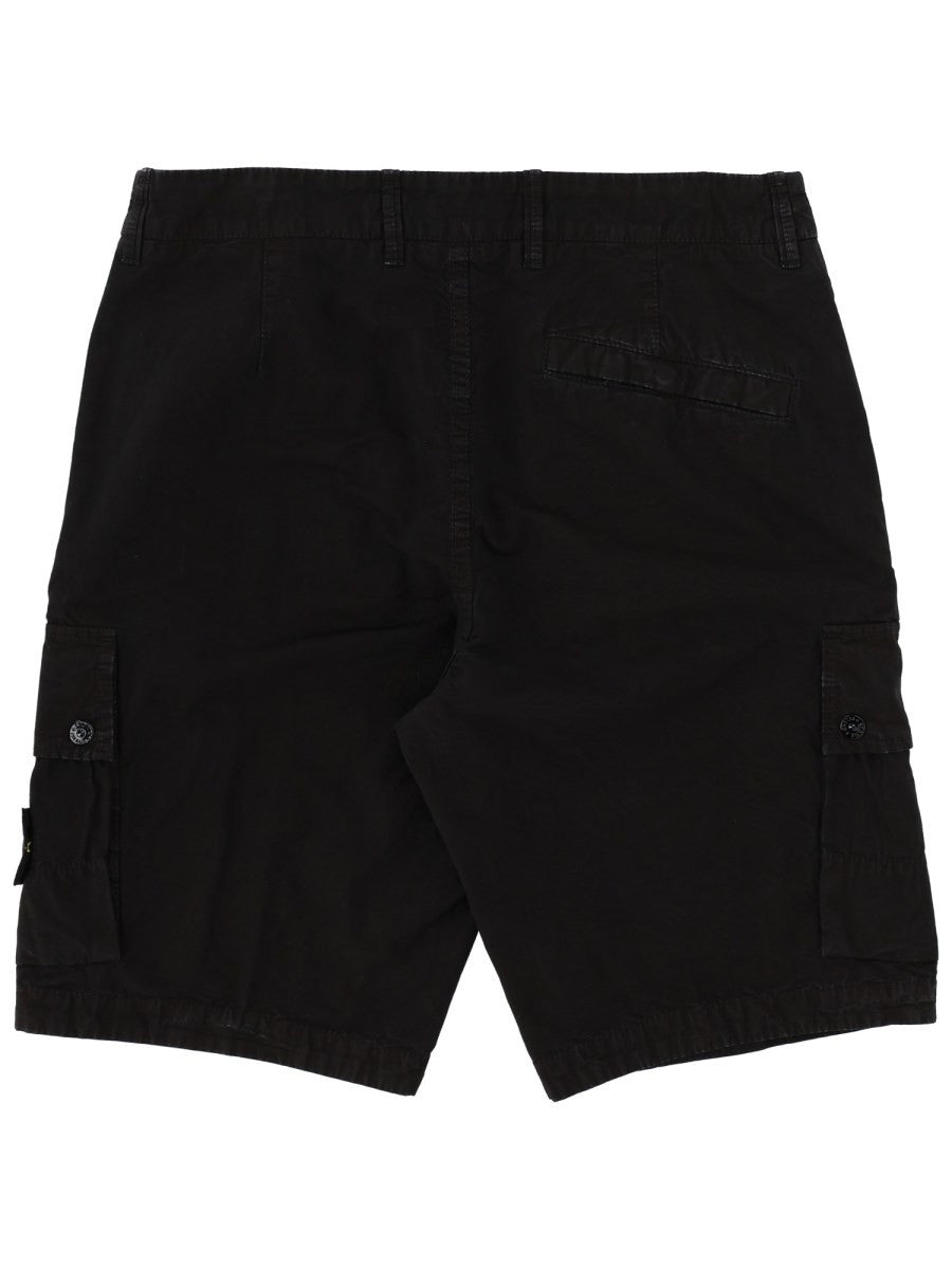 Stone Island Men's Cargo Shorts Black