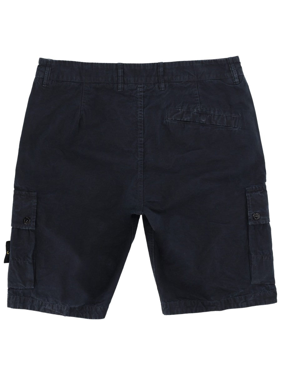 Stone Island Men's Cargo Shorts Blue