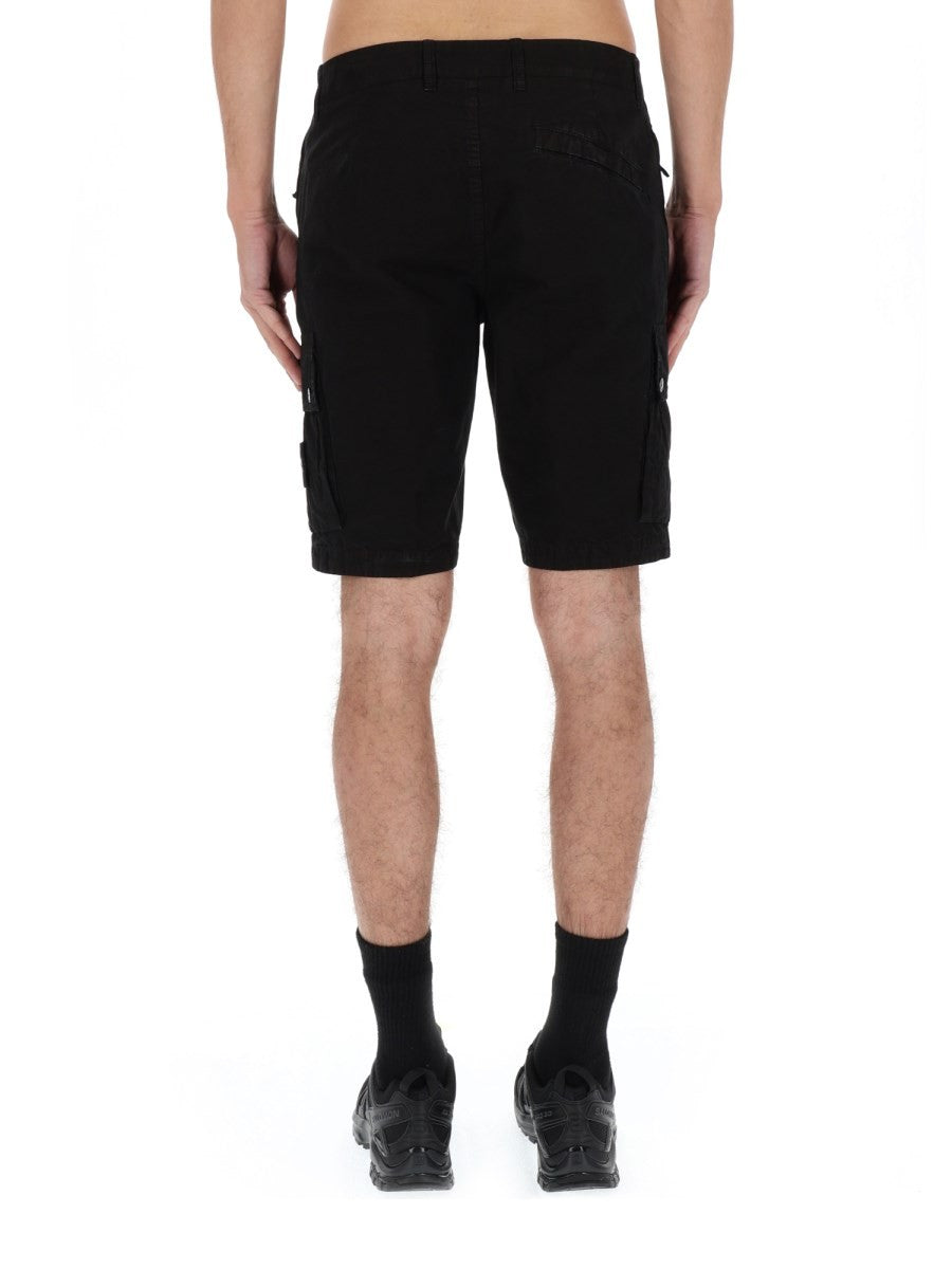 Stone Island Men's Cargo Shorts Black