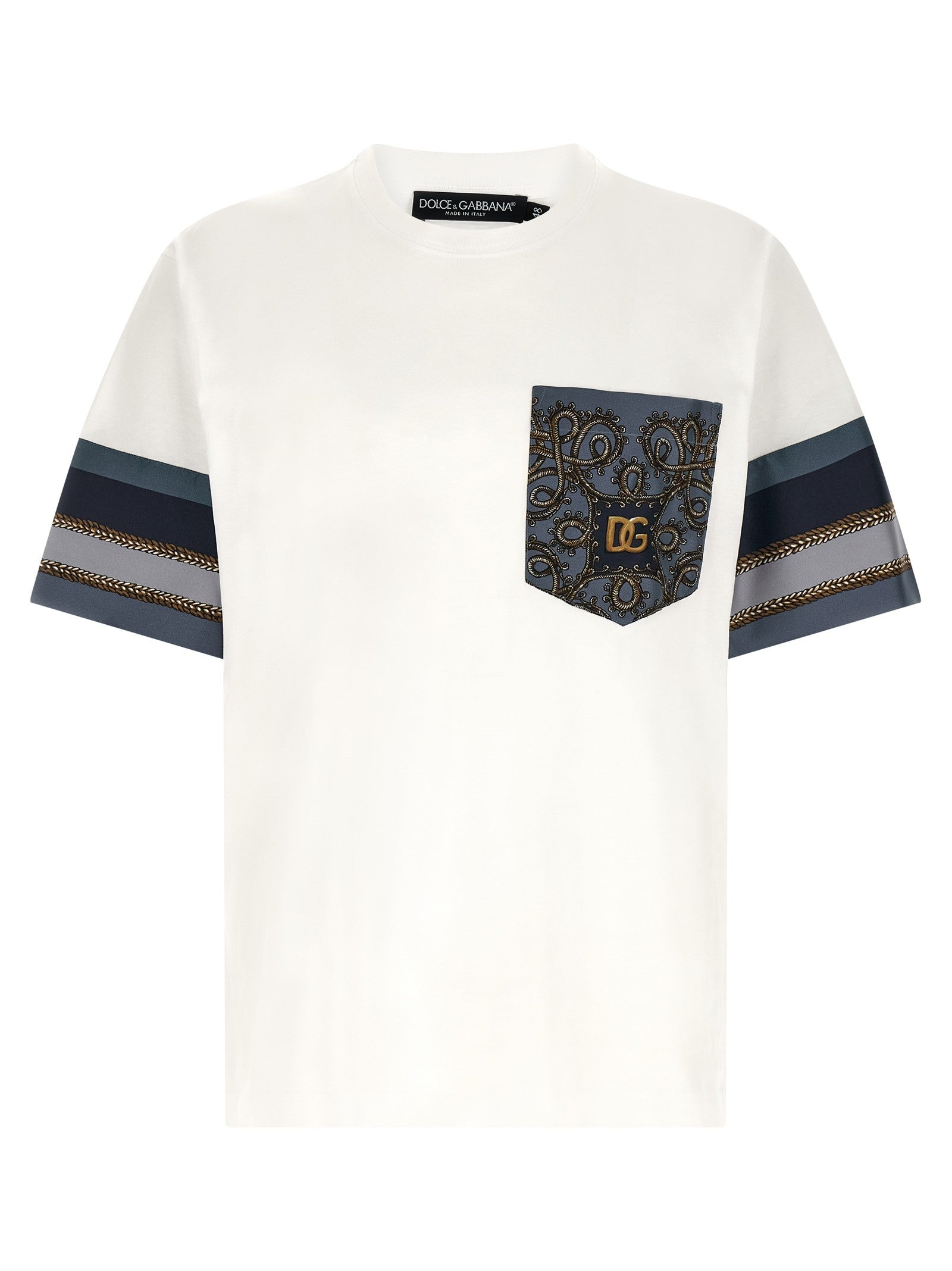 Dolce &amp; Gabbana Cargo Silk Insert Shirt White