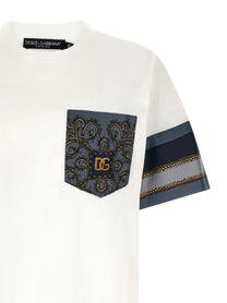Dolce &amp; Gabbana Cargo Silk Insert Shirt White