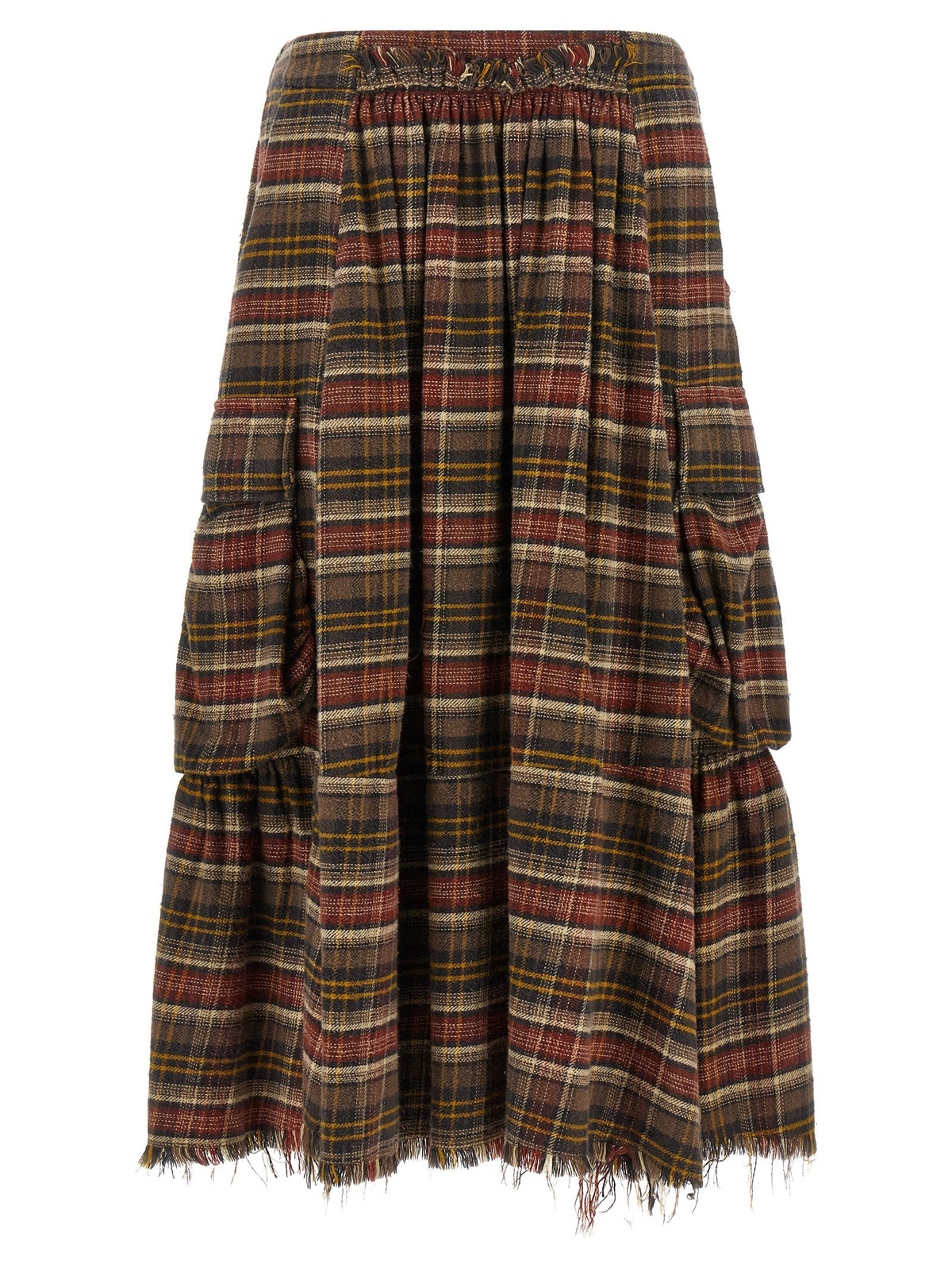 R13 Cargo Skirt Brown