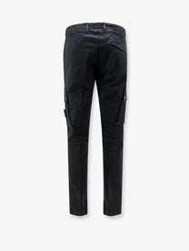 Stone Island Men's Cargo Stretch Organic Cotton Trousers Black