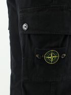 Stone Island Men's Cargo Stretch Organic Cotton Trousers Black, view 3