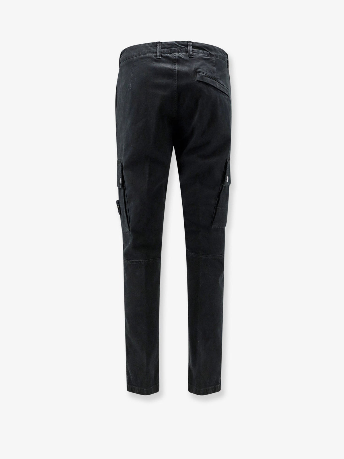 Stone Island Men's Cargo Stretch Organic Cotton Trousers Black, view 2