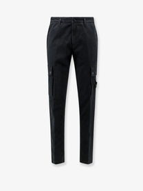 Stone Island Men's Cargo Stretch Organic Cotton Trousers Black