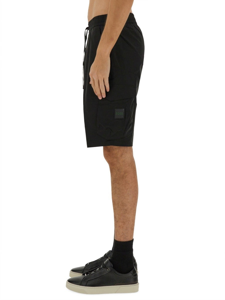 Boss Men's Cargo Urbanex Shorts Black