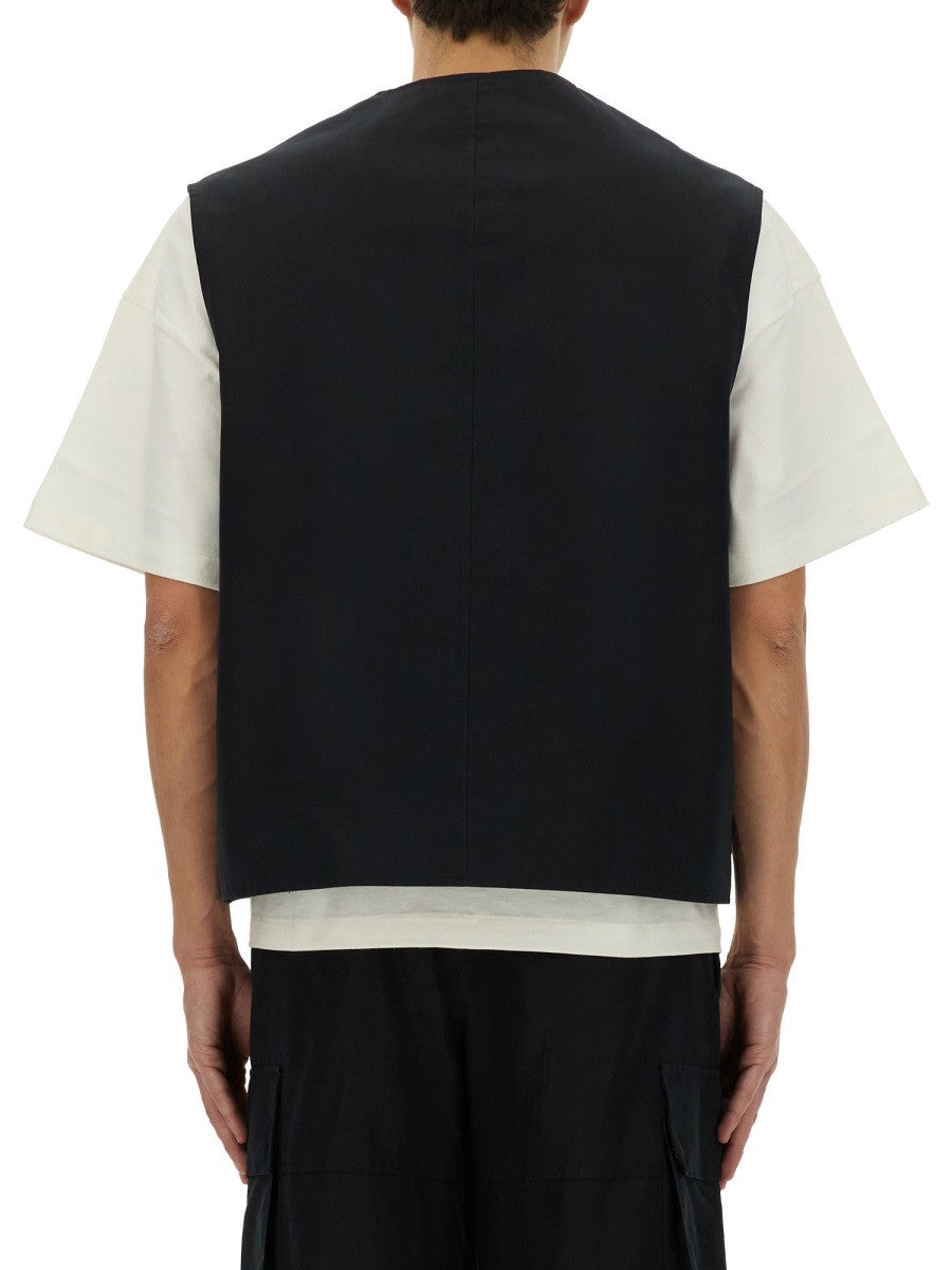 Jil Sander Men's Cargo Vest Black Jil Sander
