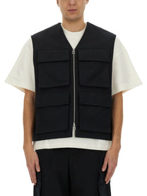 Jil Sander Men's Cargo Vest Black Jil Sander