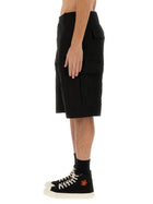 Kenzo Men's Cargo Workwear Shorts Black, view 3