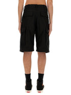 Kenzo Men's Cargo Workwear Shorts Black, view 4