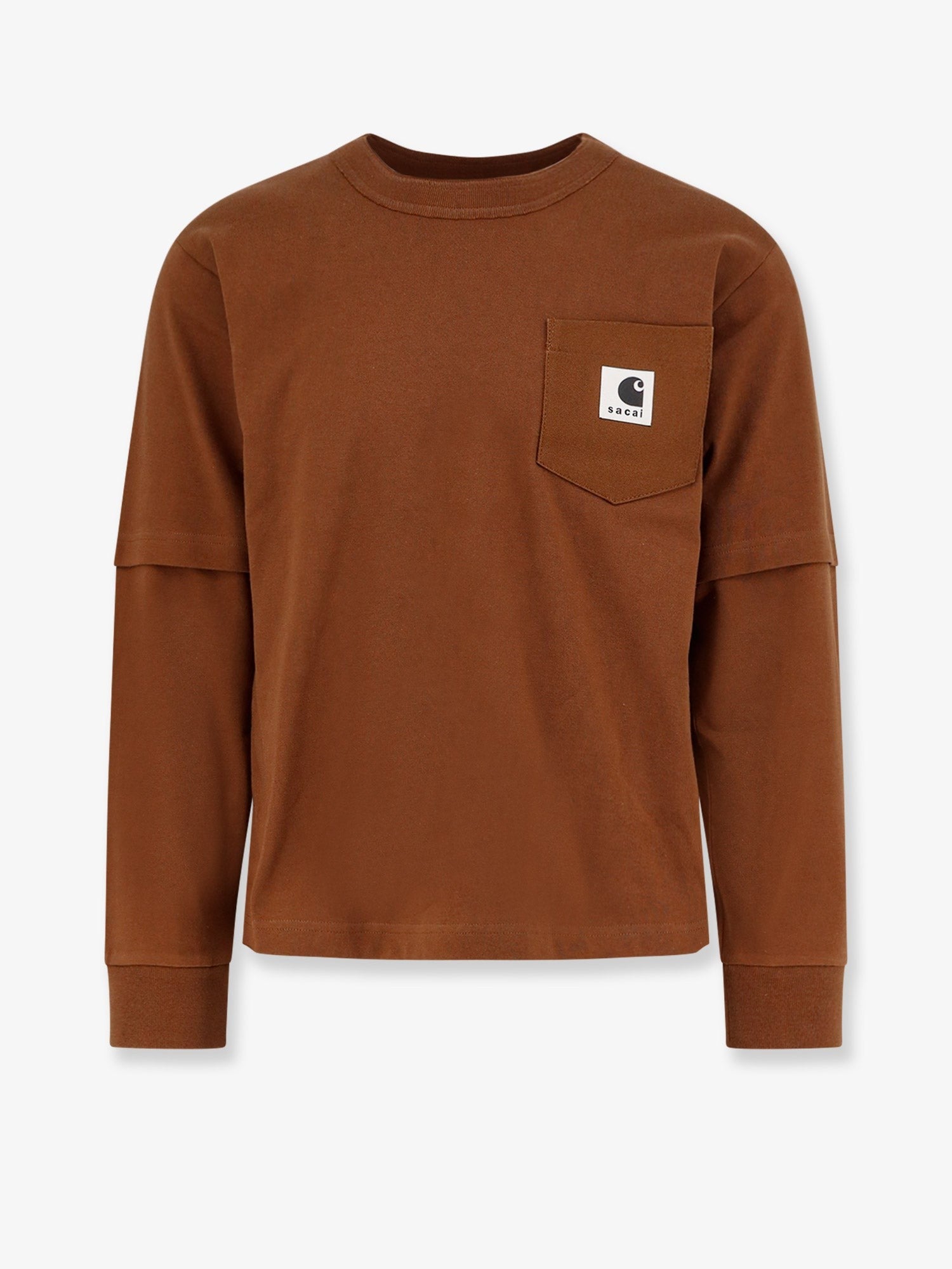 Sacai Men's Carhartt Wip Cotton Jersey Shirt Beige