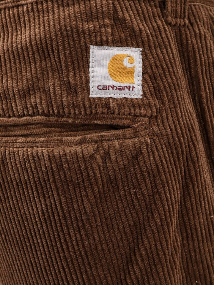 Carhartt Wip - Evan Corduroy Trouser With Logo Patch - Home->Man->Clothing->Trousers