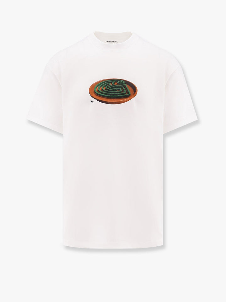 Carhartt Wip - Organic Cotton T Shirt With Spiral Logo - Home->Man->Clothing->T-Shirts and Top