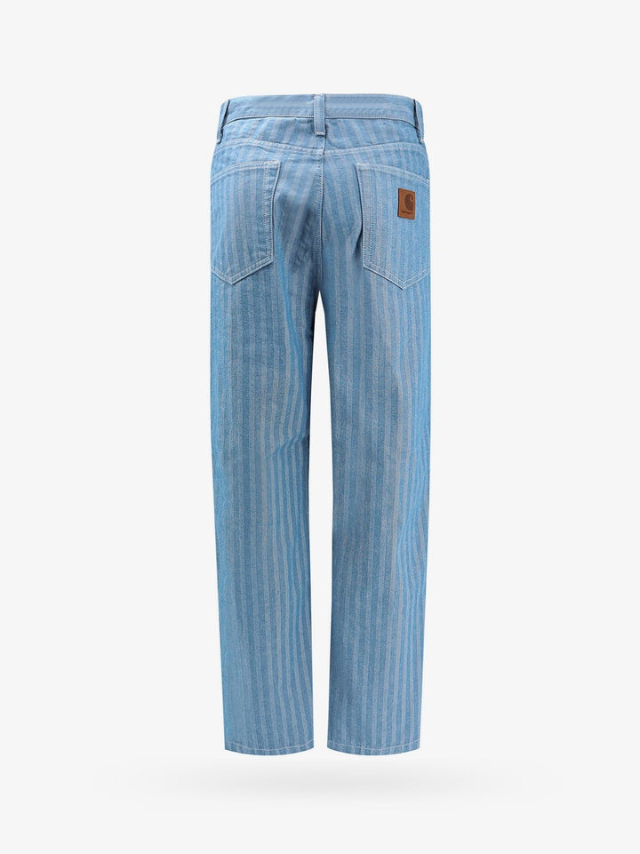 Carhartt Wip - Cotton Jeans With Striped Motif - Home->Man->Clothing->Jeans