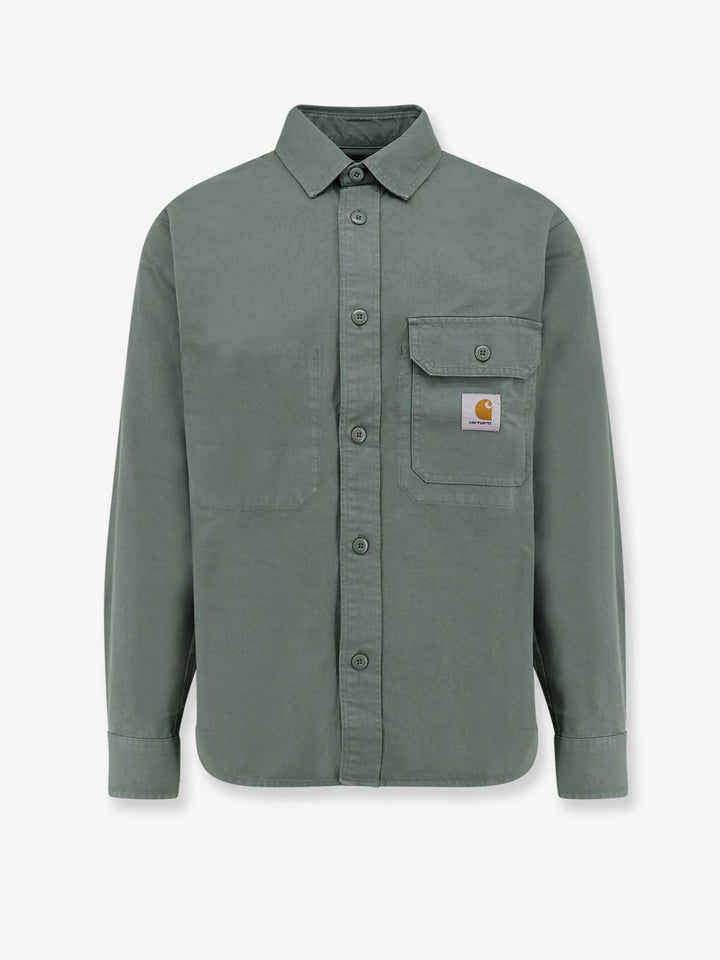 Carhartt Wip - Cotton Shirt With Logo Patch - Home->Man->Clothing->Shirts