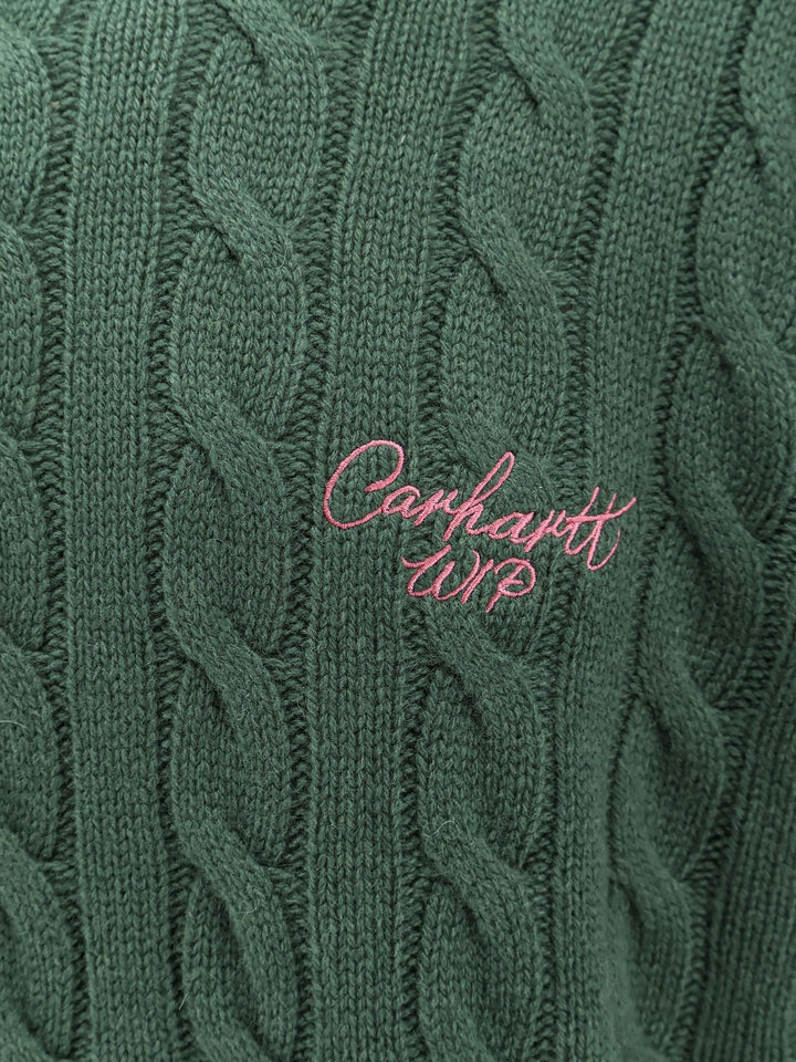 Carhartt Wip - Wool Blend Braided Sweater - Home->Man->Clothing->Knitwear